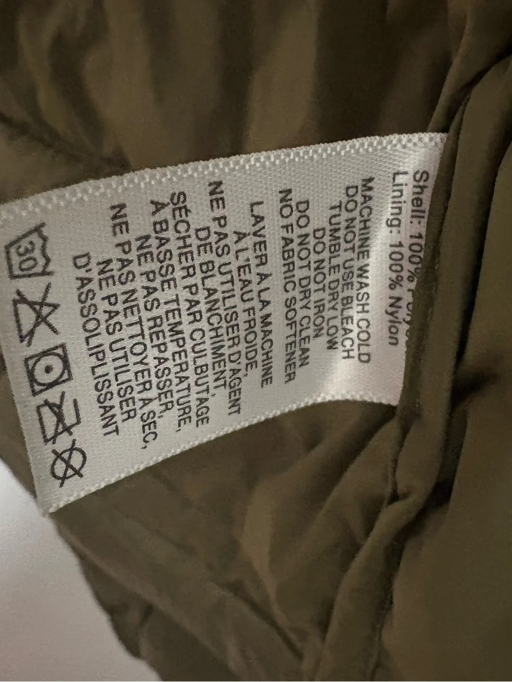 Men’s True Timber Olive Packable Puffer Jacket-super soft, minimal wear